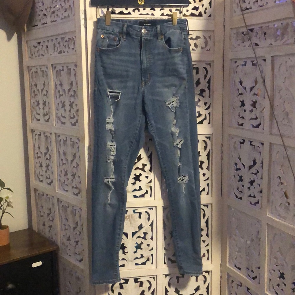 AERO super skinny high rise jeans - Picture 1 of 3
